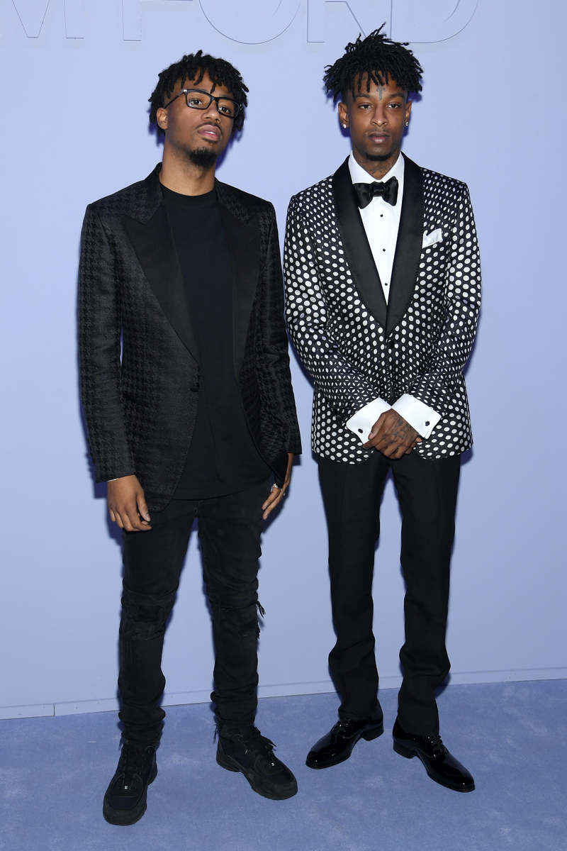 Metro Boomin and 21 Savage (courtesy of Tom Ford)